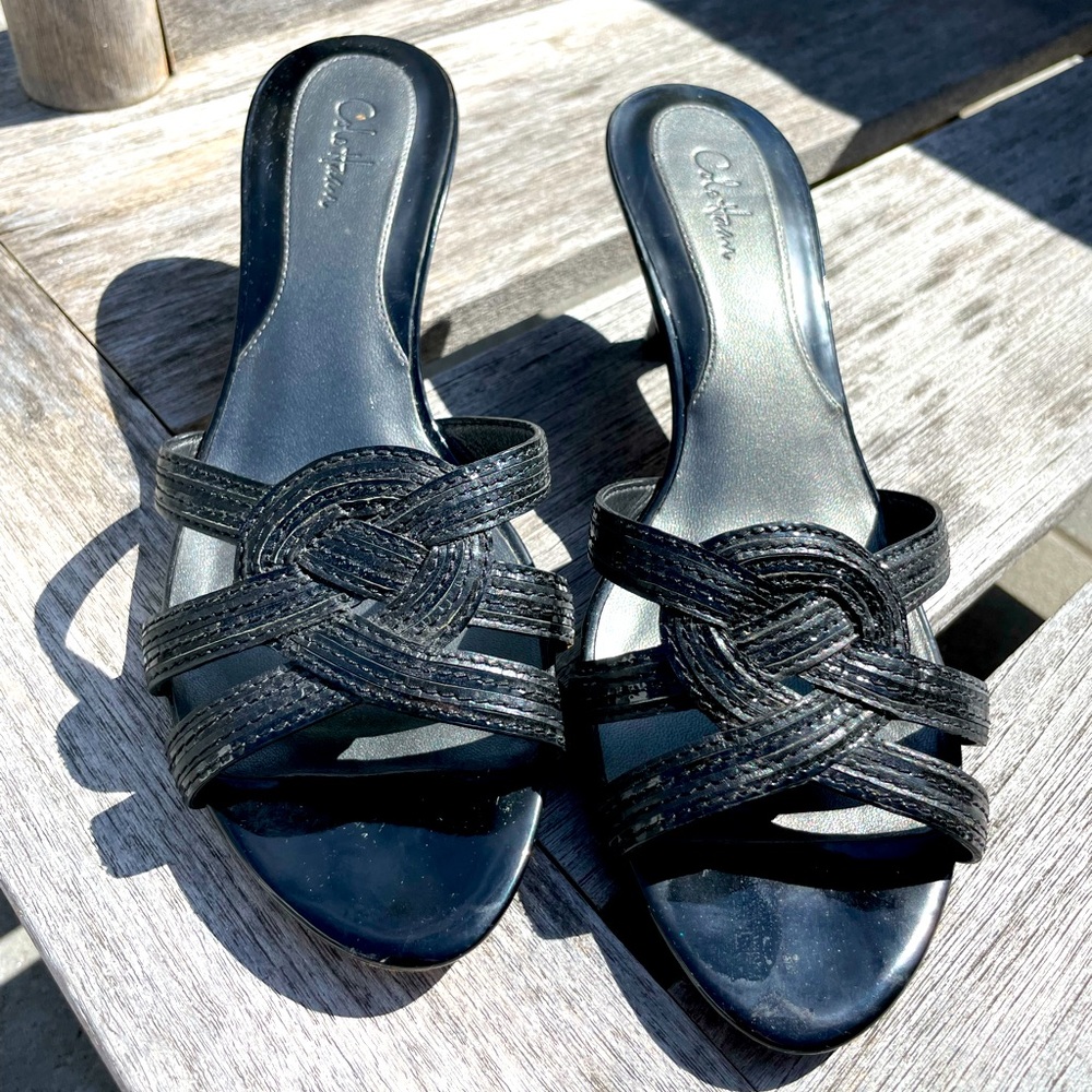 Cole Haan Vintage Black Zelda slides